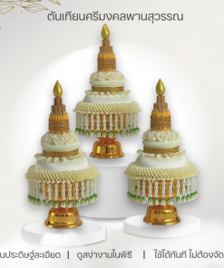 ต้นเทียนศรีมงคลพานสุวรรณพานทอง