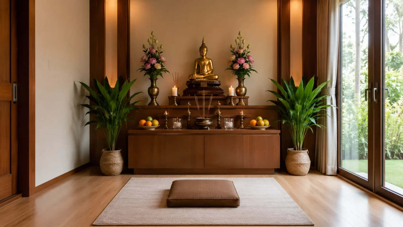 ห้องพระควรมีอะไรบ้าง? จัดอย่างไรให้เหมาะสมและเป็นสิริมงคล