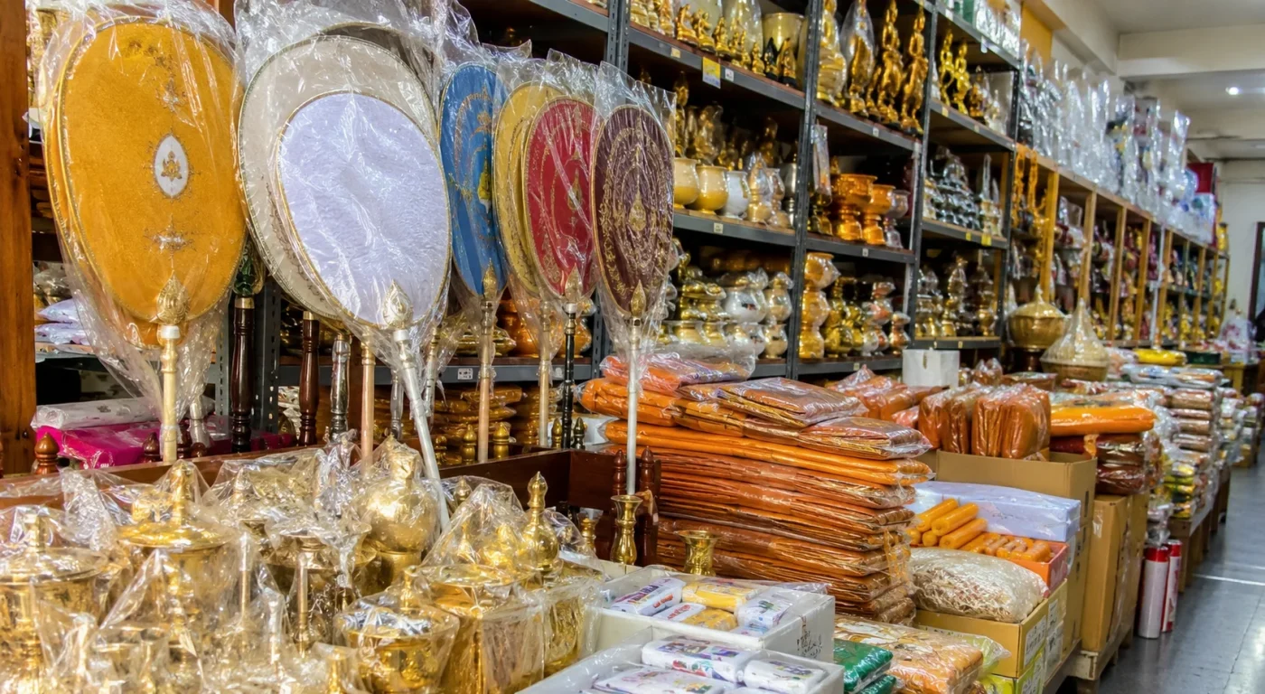 ร้านสังฆภัณฑ์ขายอะไรบ้าง? รวมของใช้พระและอุปกรณ์ทำบุญที่ควรรู้