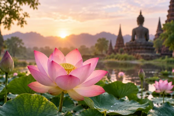 ความหมายของดอกบัว สัญลักษณ์สำคัญในพระพุทธศาสนา
